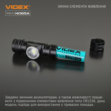 Налобний світлодіодний ліхтарик VIDEX VLF-H065A 1200Lm 5000K - фото №24