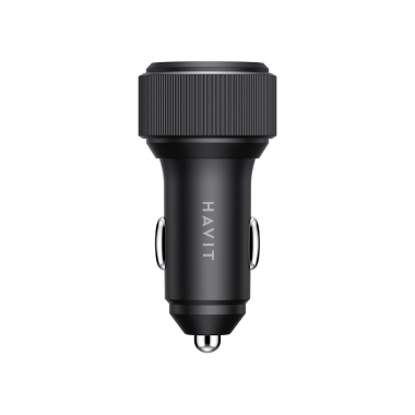 Автомобільний зарядний пристрій HAVIT HV-CC2014 60W 2xUSB-C Black - фото №4