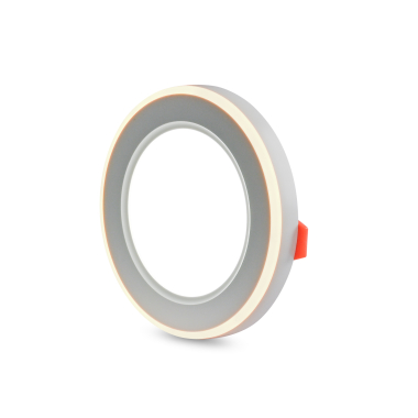 LED світильник вбудований з декоративною підсвіткою VIDEX DL4R 6W+3W 5000K+2700K 220V - фото №5