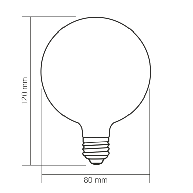 LED лампа VIDEX Filament VL-DG80MO 7W E27 3000K Porcelain dimmable - фото №3