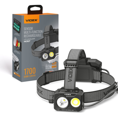 Налобний світлодіодний ліхтарик VIDEX VLF-H057 1700Lm 5000K - фото