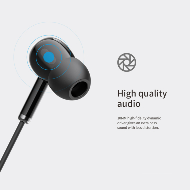 Вакуумні навушники з мікрофоном HAVIT HV-E306P Black - фото №8