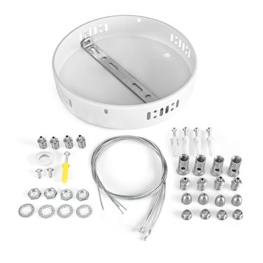 Комплект кріплень з фурнітурою для підвісного монтажу світлодіодної панелі - фото