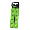 Button Cell Batteries VIDEX AG11/LR721 BLISTER CARD 10 pcs  - photo 
