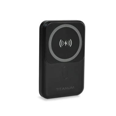 Повербанк з бездротовою зарядкою 10000mAh TITANUM MA02 22.5W Black - фото №2