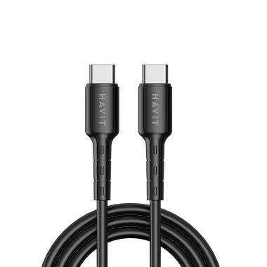 Кабель Type-C to Type-C HAVIT HV-CB6235 PD60W 3A 1м - фото №4