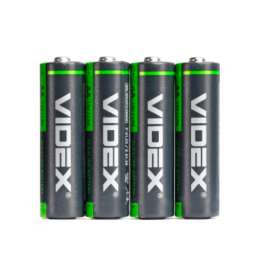 Батарейка лужна Videx LR6/AA 4шт SHRINK - фото №3