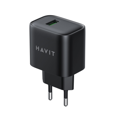 Зарядний пристрій HAVIT HV-UCY001 USB 18W Black - фото