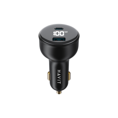 Автомобільний зарядний пристрій HAVIT HV-CC100W 100W USB+USB-C - фото №2