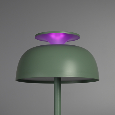 LED лампа настiльна з акумулятором VIDEX VL-TF24G 8W 4000K+RGB Green - фото №6
