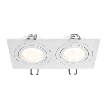 Світильник VIDEX під лампу 2xGU10 врізний Білий (VL-SPF23S-W) - фото №2