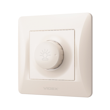 Димер 600Вт кремовий VIDEX BINERA - фото №3