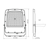 LED прожектор VIDEX F5 100W 3000-5000-6500K 230V White (VL-F5-100CW) - фото №15