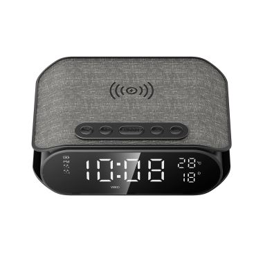 Бездротова зарядка з годинником HAVIT W3040 15W Black - фото №2