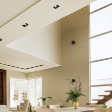 Світильник VIDEX під лампу GU10 врізний Квадрат Чорний VL-SPF09S-B - фото №3