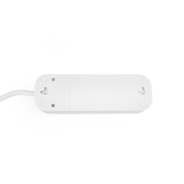 Подовжувач мережевий із заземленням 3 гнізда з кнопкою 3м (3x1.5мм) білий TITANUM STANDARD - фото №2