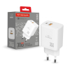 Зарядний пристрій TITANUM CH30AC GaN 30W USB-A+USB-C White - фото 