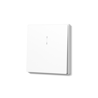 Switch 1 gang with LED backlight white matte VIDEX NOTA (VF-NT-SW1L-WH) - photo