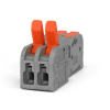 Клемник швидкого монтажу роз'ємний 2+2п 4.0мм сірий PA (TF-KNG-422-2) TITANUM - photo №3