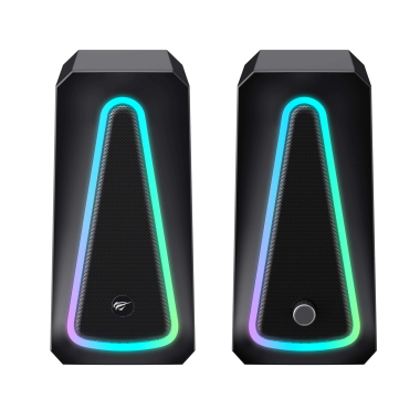 Стерео колонки ігрові HAVIT HV-SK208 PRO USB RGB Black - фото №2