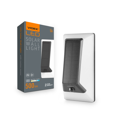 LED світильник автономний настінний IP54 VIDEX VL-BHSO-003-S 500Lm 5000K - фото
