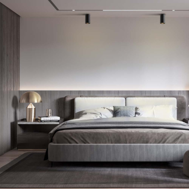 Світильник VIDEX під лампу GU10 SPF02A накладний чорна призма - фото №3