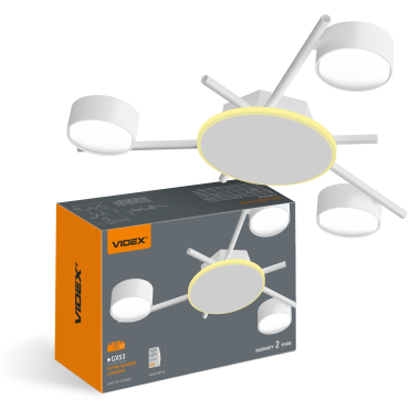 Ceiling Spotlight Luminaire VIDEX for 3xGX53 lamp VL-SPF20B-WB White  - photo