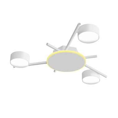 Ceiling Spotlight Luminaire VIDEX for 3xGX53 lamp VL-SPF20B-WB White  - photo №2