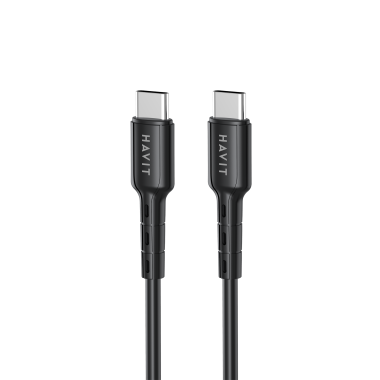 Кабель Type-C to Type-C HAVIT HV-CB6235 PD60W 3A 1м - фото №3