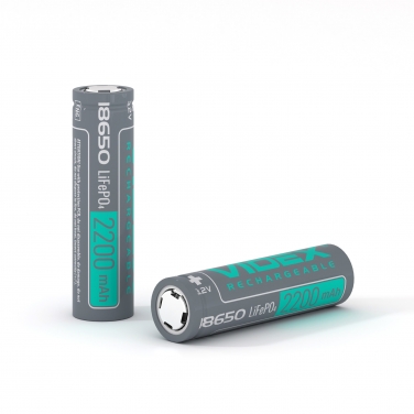 Rechargeable battery VIDEX LiFePO4 18650 (without protection) 2200mAh bulk/1pc