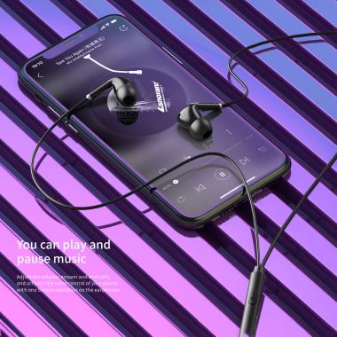 Вакуумні навушники з мікрофоном HAVIT HV-E306P Black - фото №10