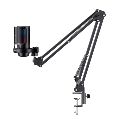 Мікрофон ігровий настільний HAVIT HV-GK50 PRO USB RGB - фото