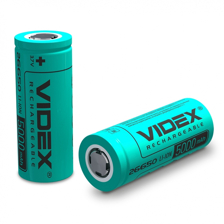 Акумулятор Videx Li-ion 26650 (без захисту) 5000mAh bulk/1шт