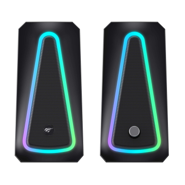 Стерео колонки ігрові HAVIT HV-SK208 PRO USB RGB Black - фото №3
