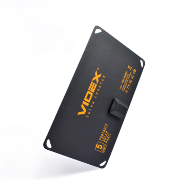 Портативний зарядний пристрій сонячна панель VIDEX VSO-F505U 5W - фото №2