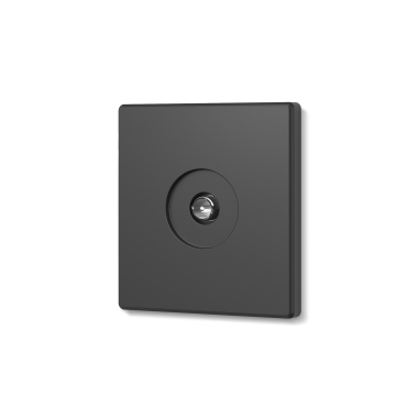 TV socket single coal black VIDEX NOTA (VF-NT-SK1TV-BL) - photo