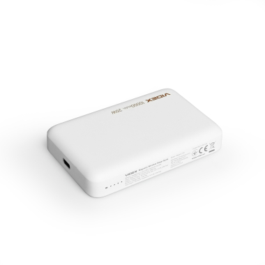 Повербанк з бездротовою зарядкою 10000mAh VIDEX VPB-331 PD20W White - фото №7