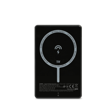 Повербанк з бездротовою зарядкою 5000mAh VIDEX Ultra-Slim VPB-W51S 15W PD20W - фото №3