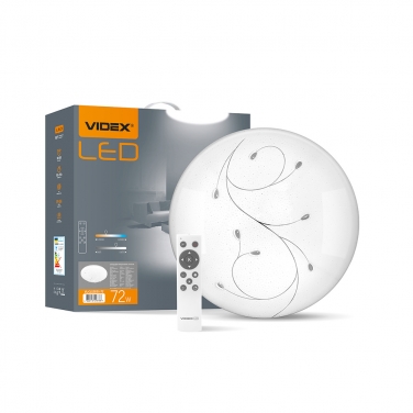 LED світильник функціональний круглий VIDEX DROP 72W 2800-6200K