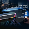 Ігрова колонка SOUNDBAR HAVIT SK221 6W USB+BT RGB Black+Gray - фото №8
