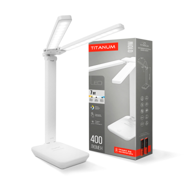 LED лампа настiльна з акумулятором TITANUM TLTF-010W 7W 2700-6000K - фото