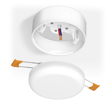 Рамка накладного монтажу безрамкового круглого світильника VIDEX (VL-DLFR-09SF) - фото