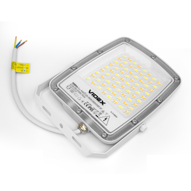 LED Floodlight VIDEX F5 50W 3000-5000-6500K 230V White (VL-F5-050CW) - photo №8