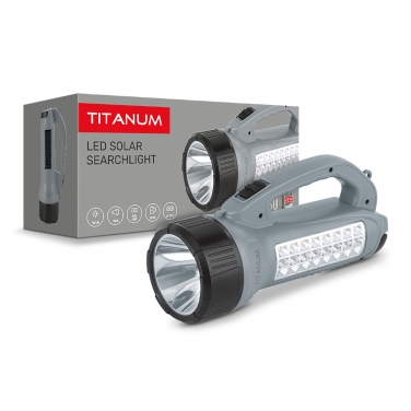 Portable flashlight with solar battery TITANUM TLF-T09SO