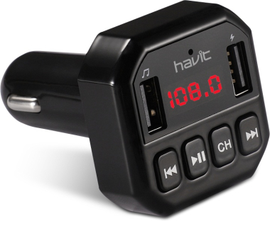 FM модулятор HAVIT HV-FM808BT Black - фото