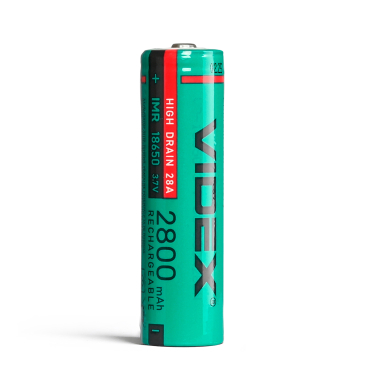 Акумулятор Videx 18650 (високого струму) 20A 2800mAh bulk/1шт - фото