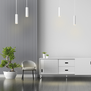 Світильник VIDEX під лампу GU10 SPF05D підвісний білий - фото №3