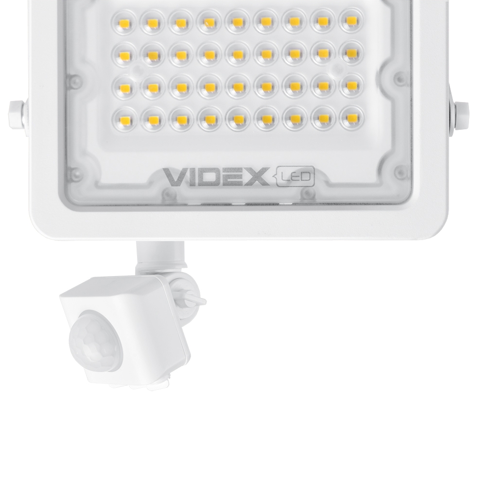 LED прожектор VIDEX F2e 30W 5000K з датчиком руху та освітленості