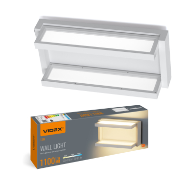 LED світильник настінний з сенсором VIDEX WL01 12W 2800K-4000K-6000K White - фото