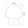 LED лампа настiльна з акумулятором VIDEX VL-TF26BG 4W 3000-6500K+RGB Beige - фото №3